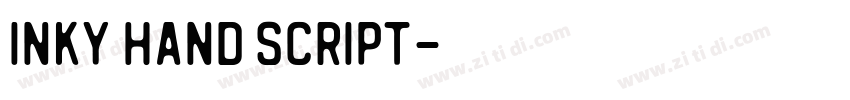 Inky Hand Script字体转换
